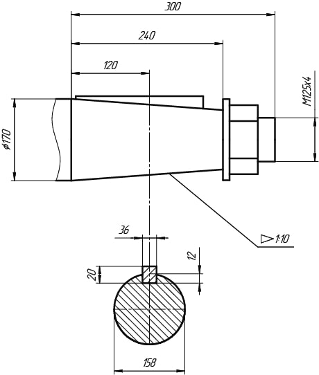 Ц2-750 выходной конический вал.jpg